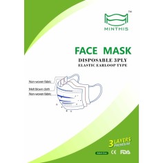 Set 10x Masti Unica Folosinta, ZAMO, Filtrare Bacteriana si Particule, 3 Pliuri, 3 Straturi, Clema Metalica Nas 2