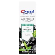 Pasta de Dinti, Crest, 3D Whitening Therapy, cu Carbune Activ si Ulei Arbore de Ceai, 116gr