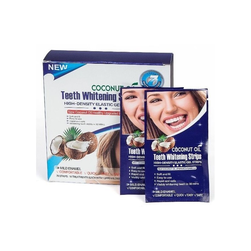 Benzi Albirea Dintilor, Onuge, Whitening, fara Peroxid, Vegan-Friendly, Cutie 14 zile