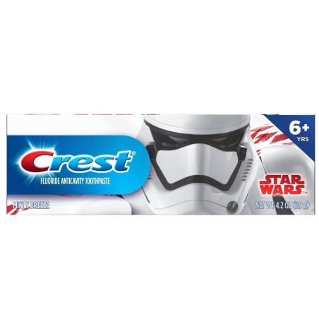 Pasta de Dinti Copii, Crest, Star Wars, Aroma Menta, 6+ Ani, 119gr