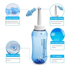 Irigator / Dus Nazal, Waterpulse, Sinucare, 300ml, Curatare Sinusuri, Decongestie Nazala, Culoare Albastra 2