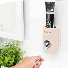 Toothpaste Dispenser, Ecoco, Self-adhesive Grip, Strong Adhesion, Universal Size