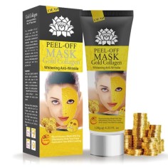 Facial Cleansing Mask, 24K Gold, Peel-Off, Gold Collagen, Anti-Aging, Brightens the Skin, 120gr