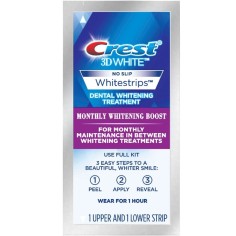 Envelope, Teeth Whitening Strips, Crest, 3D White, Monthly Whitening Boost, 10% Concentration, 1 day