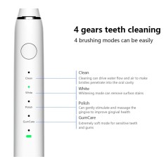 Electric Toothbrush, Hanasco, H2x, wireless, Smart Timer, Water Resistance, White Color 2