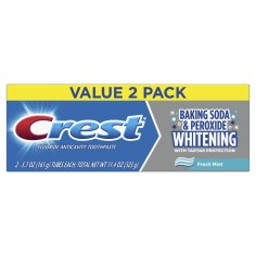 Set of 2x Toothpastes, Crest, Baking Soda, Peroxide, Sodium Bicarbonate with Peroxide, 161gr