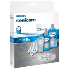 Set Igiena Dentara, Philips, Sonicare, BreathRX, Impotriva Respiratiei Mirositoare, 2x Raclete Linguale, Pasta, Apa de Gura