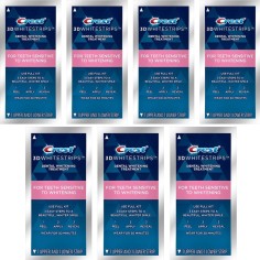 Set 7x Envelopes, Teeth Whitening Strips, Crest, 3D White, Gentle Routine, Whitening Level 7, 7 days