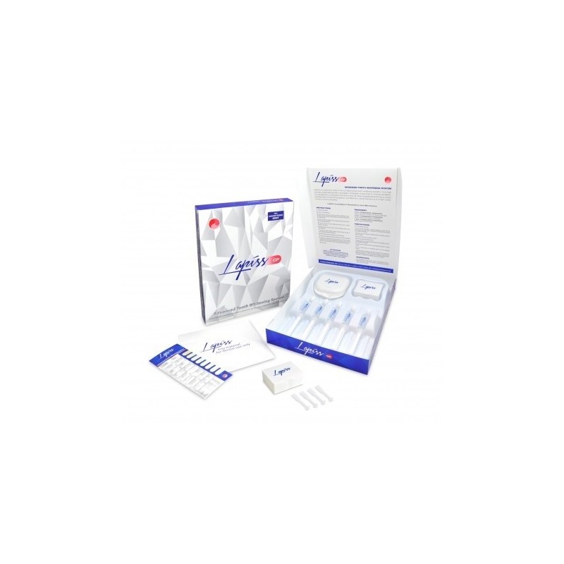 Kit Albirea Dintilor, Lapiss, Maxi, Menta, 5x Seringi 3ml, 16% Peroxid Carbamida, Mulaje Incluse