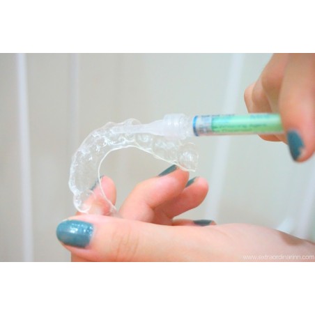 Teeth Whitening Kit, Lapiss, Nano, Mint, 1x Syringe 3ml, 16% Carbamide Peroxide, Box and Molds Included