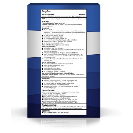 Spuma 3 Luni, Rogaine, Minoxidil, 5%, Tratament Impotriva Caderii Parului, 3x 60ml