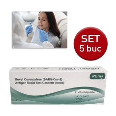 Set 5x Teste Rapide COVID-19, Realy Tech, Antigen, Recoltare Nazo-Faringiana, Rezultat in 10 min, Pentru Uz Profesional 2