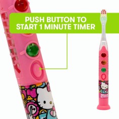 Periuta de Dinti Electrica pentru Copii, Firefly, Hello Kitty, Cronometru 1 min, Ventuza Stand-Up 2