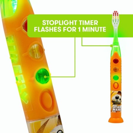 Periuta de Dinti Electrica pentru Copii, Firefly, Star Wars, Cronometru 1 min, Ventuza Stand-Up