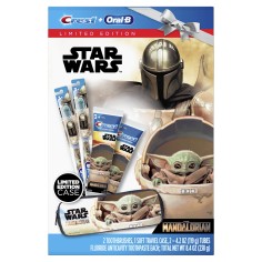 Set Igiena Dentara, Crest, Oral-B, Star Wars, Mandalorian, 2x Periute, 2x Paste 119gr, 1x Borseta, Aroma Capsuni 2