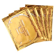 Masca Colagen, Gold Mask, pentru Fata, impotriva Ridurilor, Cearcanelor, 1 buc/set 2
