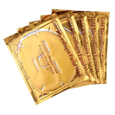 Masca Colagen, Gold Mask, pentru Fata, impotriva Ridurilor, Cearcanelor, 1 buc/set