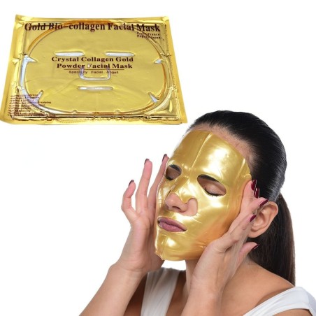 Masca Colagen, Gold Mask, pentru Fata, impotriva Ridurilor, Cearcanelor, 1 buc/set