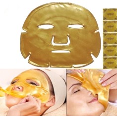 Masca Colagen, Gold Mask, pentru Fata, impotriva Ridurilor, Cearcanelor, 1 buc/set