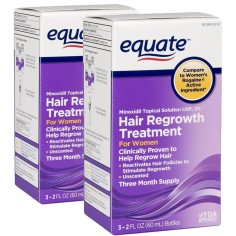 Solutie 6 Luni, Equate, Minoxidil, 2%, Tratament Impotriva Caderii Parului, 6x 60ml