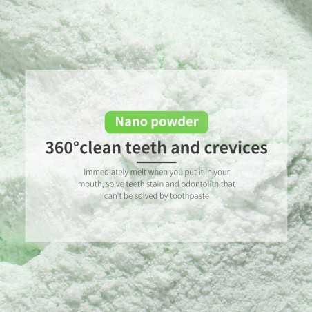 Pudra Albirea Dintilor, Lanbena, Ingrediente Naturale, Aroma Citrice si Menta, 55gr