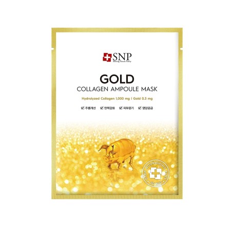 Masca Ingrijire Fata, SNP, Gold Collagen Ampoule, cu Colagen de Aur, Efect Anti-Imbatranire, 27ml