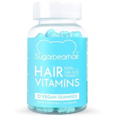 Supliment Alimentar, SugarBearHair, cu Biotina, Vitamina D, Vitamina B-12, Acid Folic, Vitamin A, Cresterea Parului, 60cps