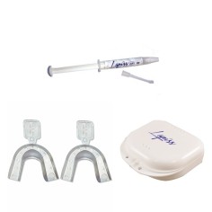 Teeth Whitening Kit, Lapiss, Nano, Mint, 1x Syringe 3ml, 16% Carbamide Peroxide, Box and Molds Included