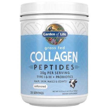 Supliment alimentar Garden of Life Peptide de colagen cu probiotice 560g