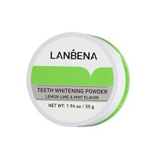 Pudra Albirea Dintilor, Lanbena, Ingrediente Naturale, Aroma Citrice si Menta, 55gr 2
