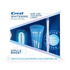 Kit Albirea Dintilor, Crest, Whitening 
Emulsions, Emulsie, Aplicator, si Lampa Led Inclusa, 18gr