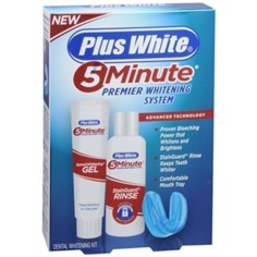 Teeth Whitening Set, Plus White, 5 Minutes, Mouthwash, Gel, Moulds