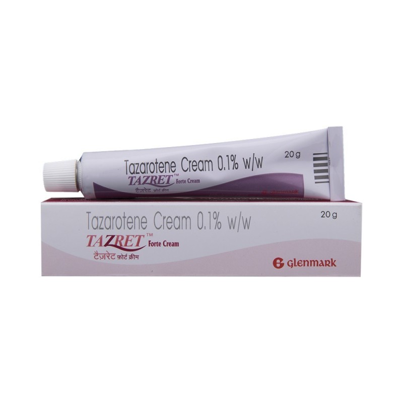 Crema Anti-Acnee, Glenmark, Tazret Forte, Tazaroten 0.1%, 20gr