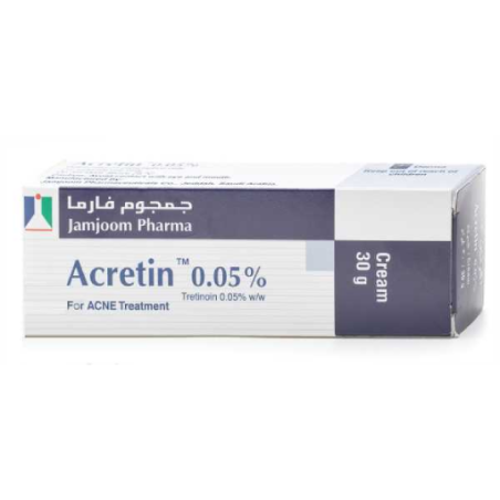 Crema Acretin, Jamjoom Pharma, Anti-Acnee, Anti-pete, Cicatrici, 0.05% Tretinoin, 30gr