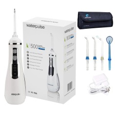 Irigator / Dus Bucal, Waterpulse, V500 Alb, fara fir, 4x Varfuri, 3x Trepte, 2x Programe, Rezevor 200ml, 1200 oscilatii/min