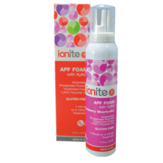 Spuma Fluorizare, Dharma Research, Ionite, Aroma, cu Xylitol si Vitamina E, Fara Gluten, Fluorura de Ioni 1.23%, 130ml 2