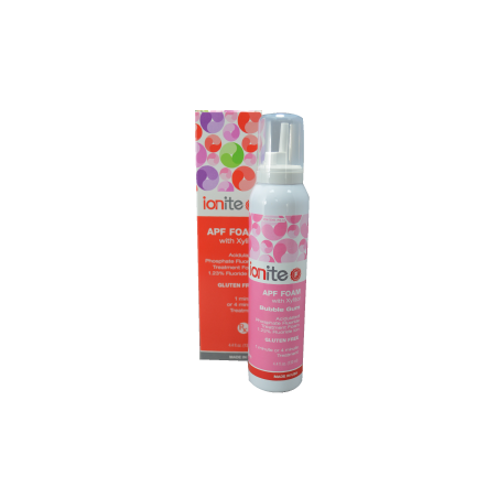 Spuma Fluorizare, Dharma Research, Ionite, Aroma, cu Xylitol si Vitamina E, Fara Gluten, Fluorura de Ioni 1.23%, 130ml
