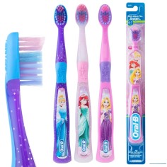 Toothbrush for Children, 3D White, Disney Princess, Pink 2