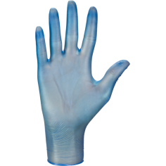 Box of 100x Vinyl Gloves, Mercator, Single Use, Powder Free, Allergen Free, Blue 2