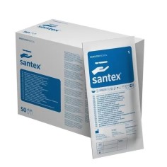 Cutie 50x Manusi Chirurgicale Sterile, Mercator Medical, Santex, Unica Folosinta, Pudrate, Albe