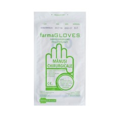 Pereche Manusi Chirurgicale, Farma Gloves, Latex, Nepudrate, Ambalate Individual