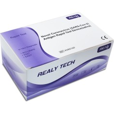 Set 20x Teste Rapide COVID-19, Realy Tech, Antigen, Recoltare Saliva, Rezultat in 15 min, Pentru Uz Profesional