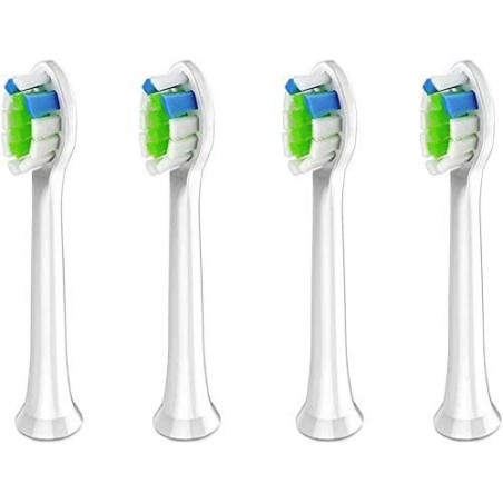 Set 4x Varfuri Periute Clasice, Hanasco, model H2, Curatare Profunda, culoare Alba