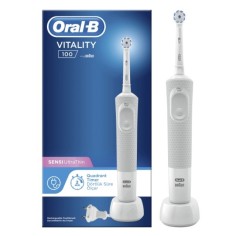Periuta Electrica, ORAL-B, 3D White, Vitality, D100, Sensi Ultra Thin, Timer 2 Minute, 7600 rotatii / min 2