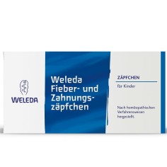 Supozitoare pentru Copii, Weleda, Amelioreaza Febra si Durerile Gingivale, 10 buc