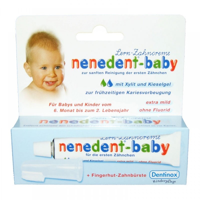 Set Pasta de Dinti Copii si Degetarl, Dentinox, Nenedent Baby, Prima Preventie a Cariilor, 20ml