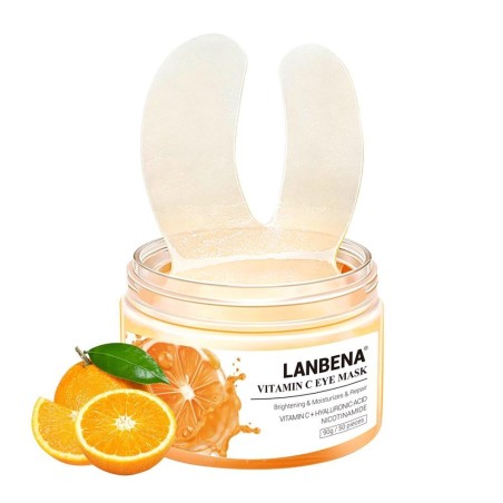 Set Masti pentru Ochi, LANBENA, cu Vitamina C, Efect Iluminant, Anti-Cearcane, Fermitate, 90gr