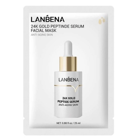 Masca Faciala, Lanbena, 24K Gold Serum, Efect Anti-Imbatranire si Regenerant, 25ml