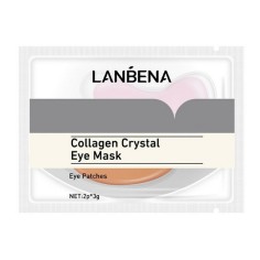 Eye Mask Set, Lanbena, with Vitamin C and Collagen Crystal, Antioxidant Effect, 2x 3gr