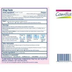Tratament Homeopat, Boiron, Camilia, Calmare Dentitie Bebelusi, versiune SUA, 30 Fiole 2